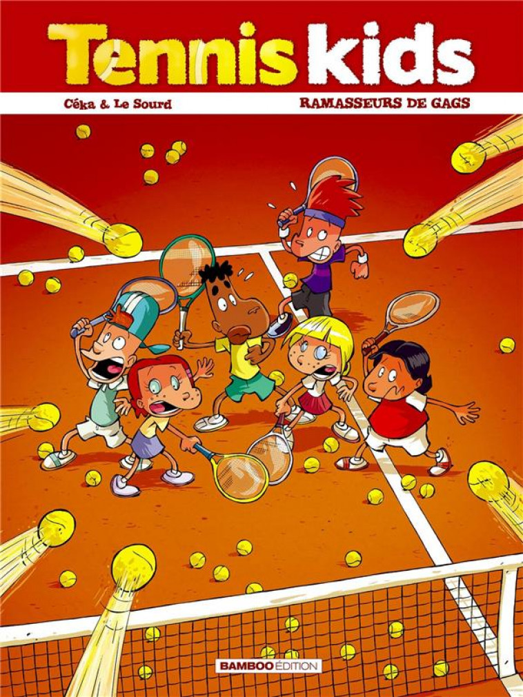 TENNIS KIDS - TOME 01 - RAMASSEURS DE GAGS - DAWID/CEKA/LE SOURD - BAMBOO