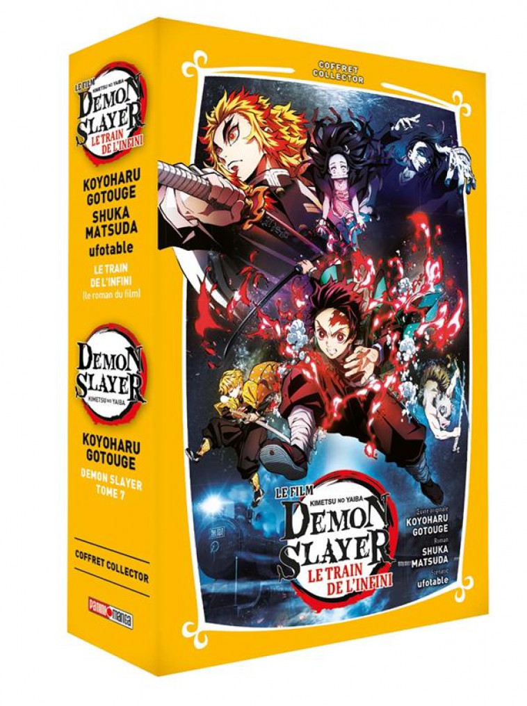 COFFRET DEMON SLAYER T07 + ROMAN JEUNESSE T03 - GOTOUGE/MATSUDA - PANINI