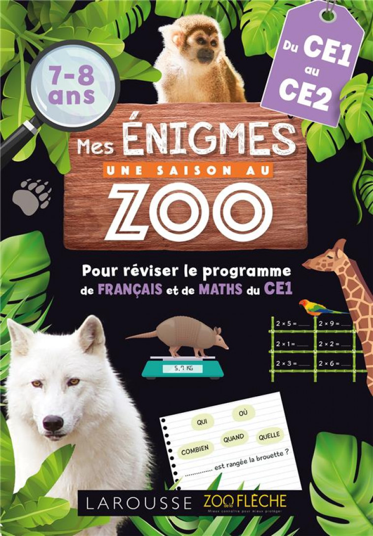 MES ENIGMES  UNE SAISON AU ZOO CE1 - COLLECTIF - LAROUSSE