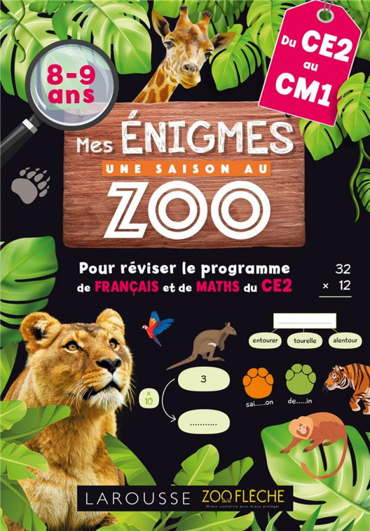 MES ENIGMES UNE SAISON AU ZOO CE2 - COLLECTIF - LAROUSSE