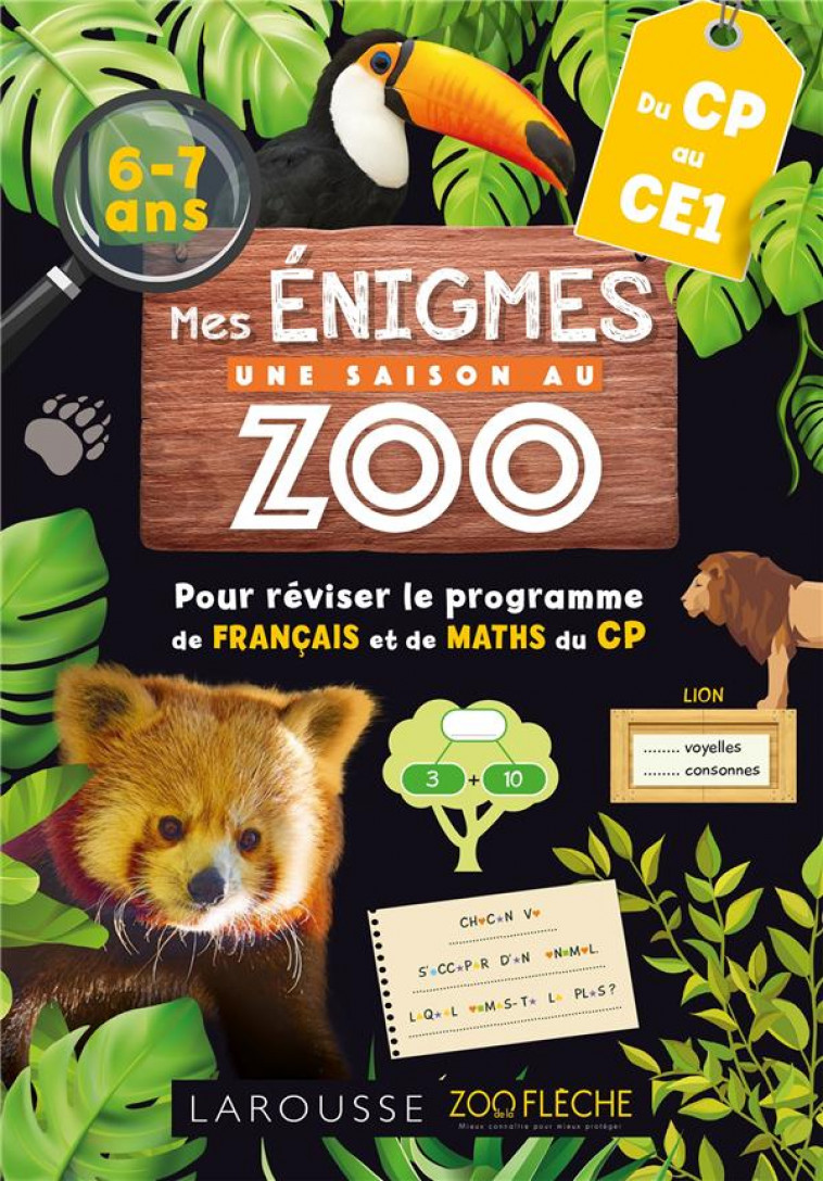 MES ENIGMES UNE SAISON AU ZOO CP - COLLECTIF - LAROUSSE