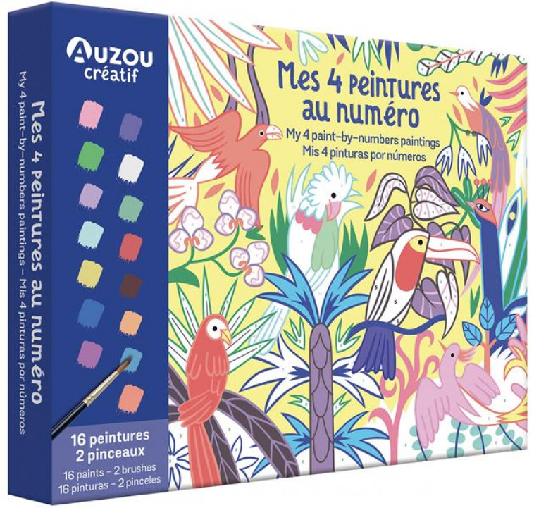 MON COFFRET D-ARTISTE - MES 4 PEINTURES AU NUMERO : MERVEILLEUSE NATURE - MC GLOIN PAULA - NC