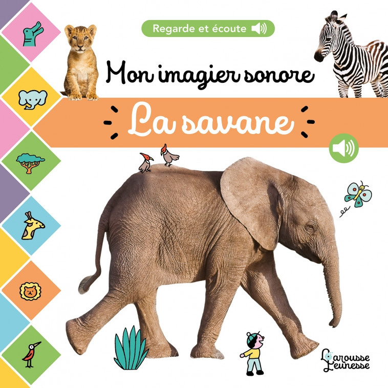 Mon imagier sonore  - La savane - Cogumelo Club Cogumelo Club - LAROUSSE