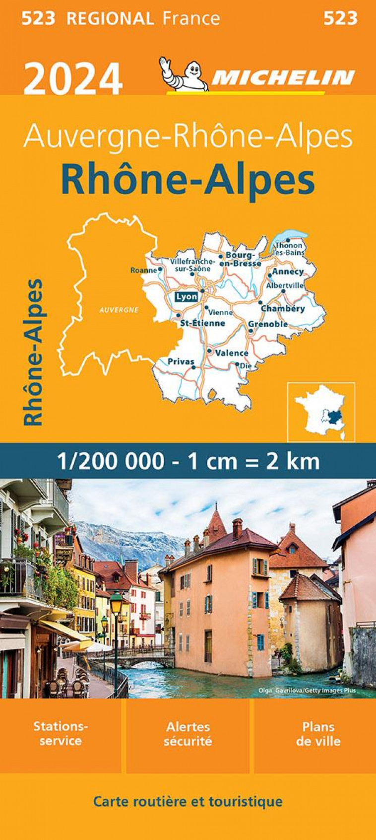 CARTE REGIONALE RHONE-ALPES 2024 - XXX - MICHELIN