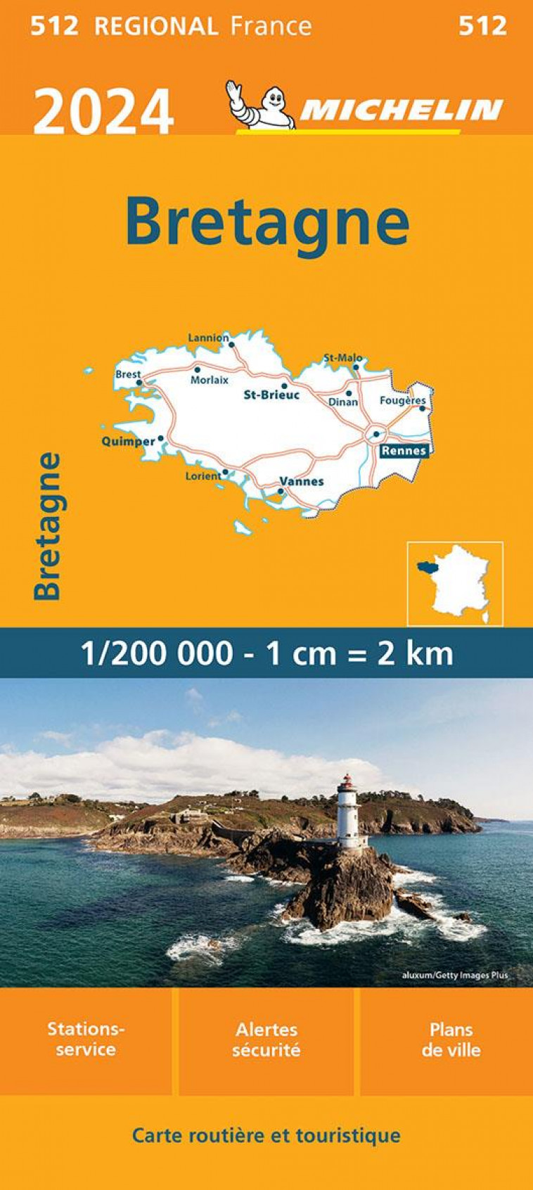 CARTE REGIONALE BRETAGNE 2024 - XXX - MICHELIN