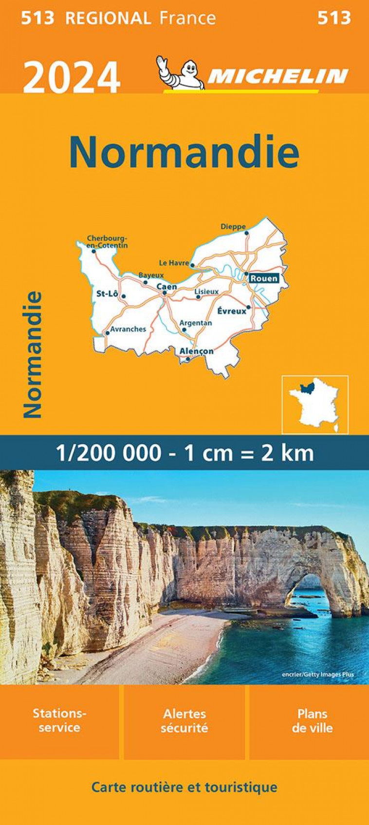 CARTE REGIONALE NORMANDIE 2024 - XXX - MICHELIN