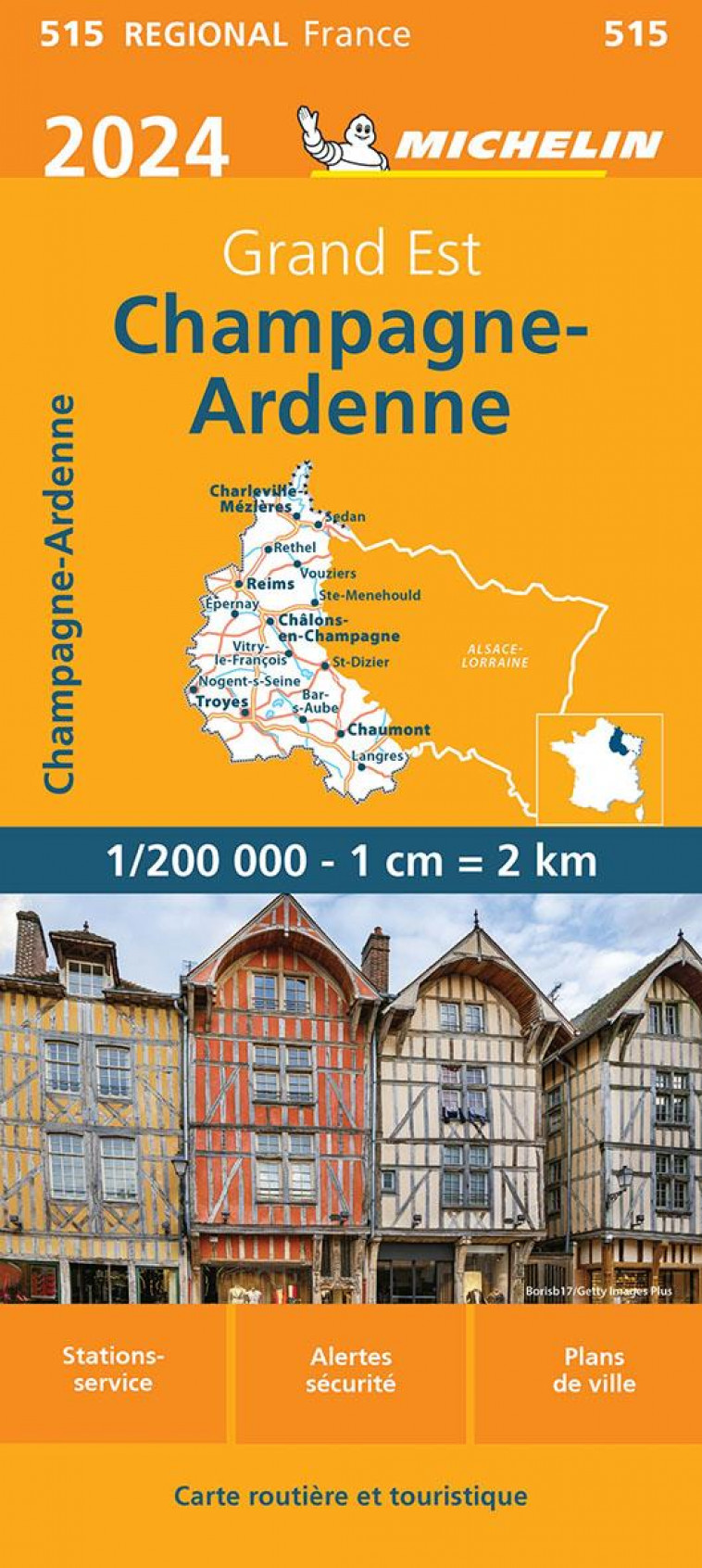 CARTE REGIONALE CHAMPAGNE-ARDENNE 2024 - XXX - MICHELIN