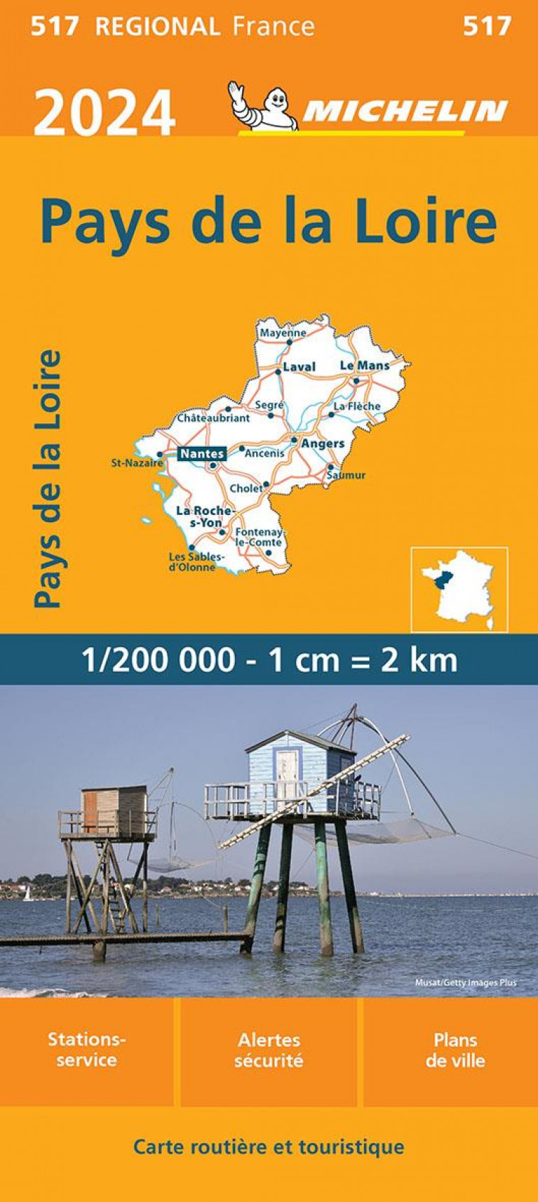 CARTE REGIONALE PAYS DE LA LOIRE 2024 - XXX - MICHELIN