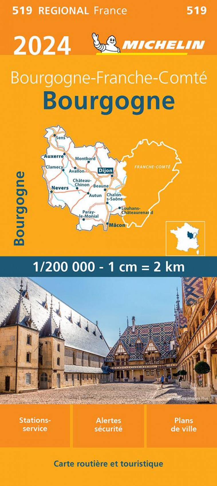 CARTE REGIONALE BOURGOGNE 2024 - XXX - MICHELIN