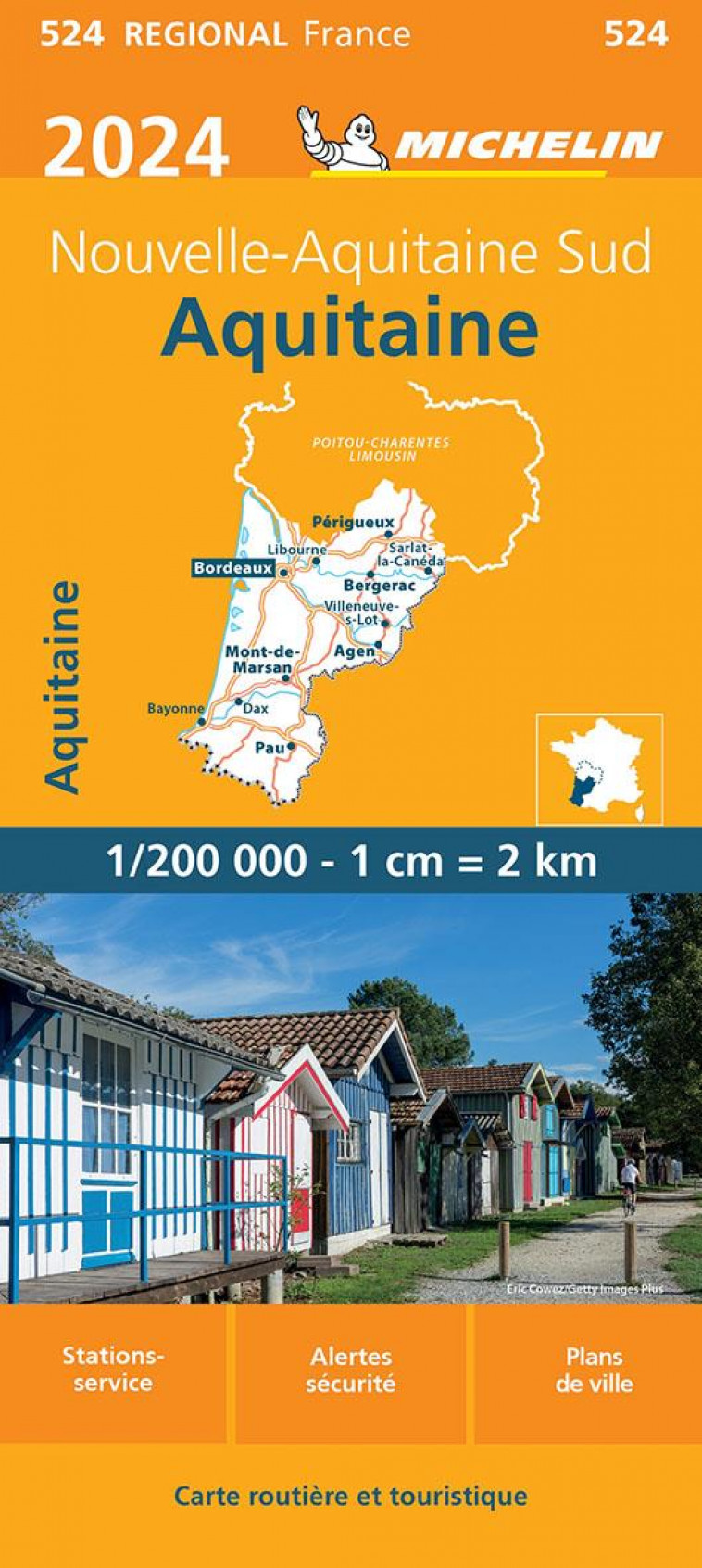 CARTE REGIONALE AQUITAINE 2024 - XXX - MICHELIN