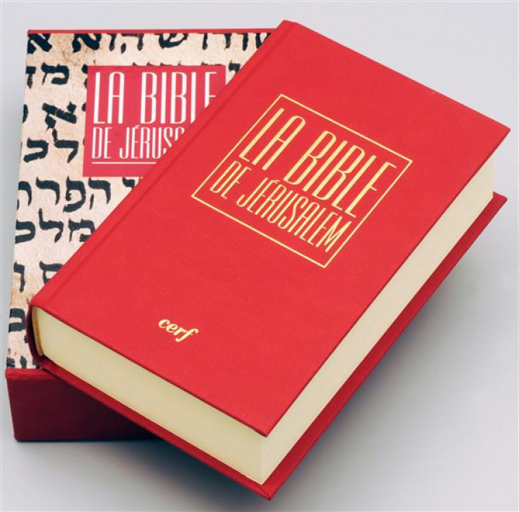 LA BIBLE DE JERUSALEM  -  POCHE RELIEE ROUGE -  COLLECTIF - Cerf