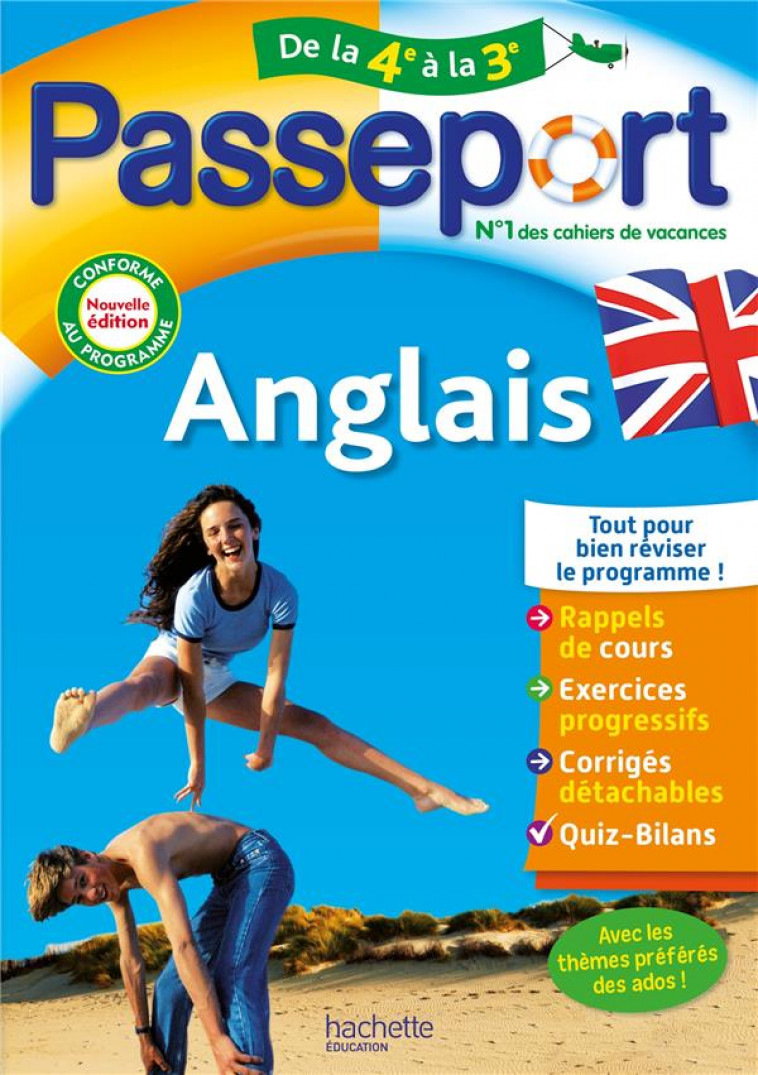 PASSEPORT - ANGLAIS - DE LA 4E A LA 3E - CAHIER DE VACANCES 2024 - RIGG CAROLYN - HACHETTE