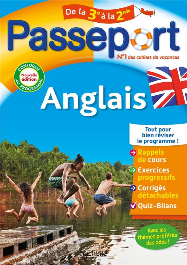 PASSEPORT - ANGLAIS - DE LA 3E A LA 2NDE - CAHIER DE VACANCES 2024 - CAZENAVE-OATEN E L. - HACHETTE