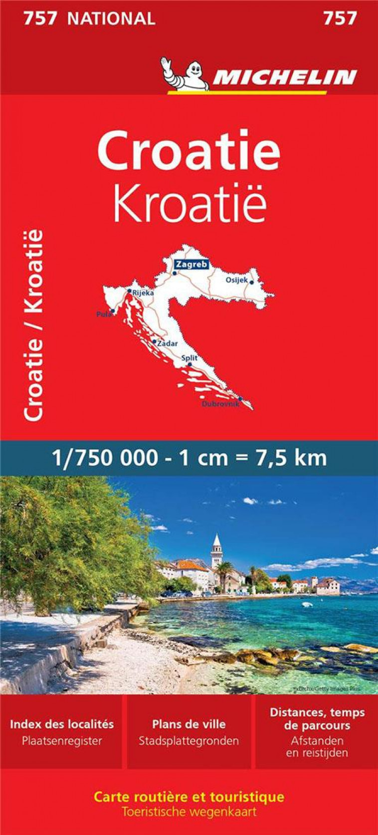 CARTE NATIONALE CROATIE / KROATIE - XXX - MICHELIN