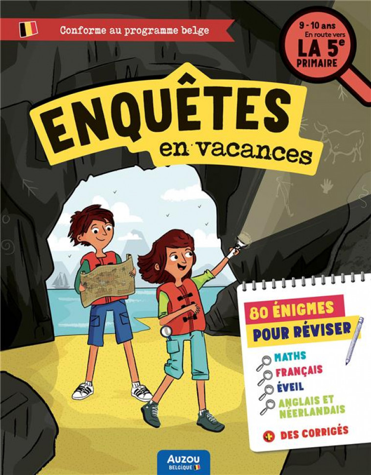 CAHIER DE VACANCES : ENQUETES EN VACANCES  -  EN ROUTE VERS LA 5E PRIMAIRE - GILLET  CHRISTOPHE - PHILIPPE AUZOU