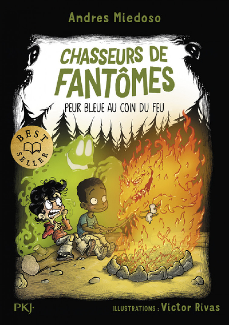 Chasseurs de fantômes - Tome 08 Peur bleue au coin du feu - Miedoso Andres, Rivas Victor, Leydier Michel - POCKET JEUNESSE