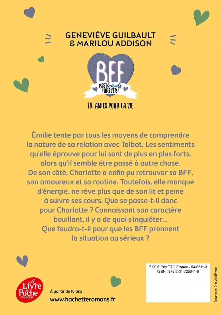 BFF Best Friends Forever ! - Tome 10 - Guilbault Geneviève, Addison Marilou - POCHE JEUNESSE