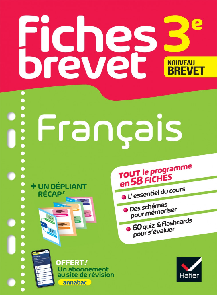 Fiches brevet Français 3e Brevet 2025 - Dauvin Sylvie - HATIER