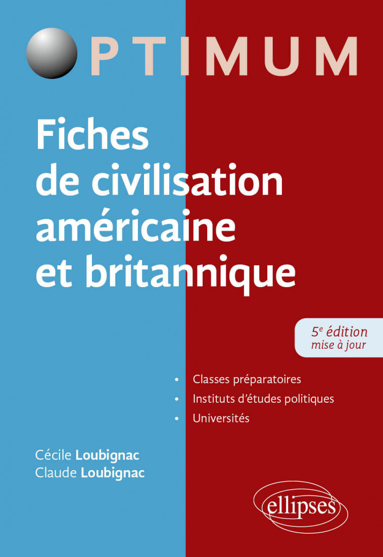 Fiches de civilisation américaine et britannique - Loubignac Claude, Loubignac Cécile, Fichaux Fabien - ELLIPSES