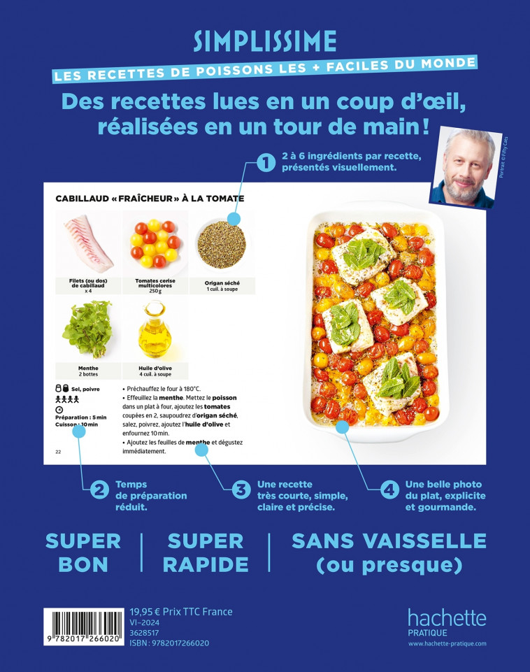 Les recettes de poissons les + faciles du monde - Mallet Jean-François - HACHETTE PRAT