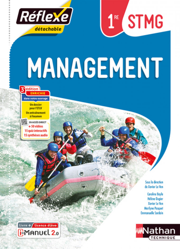 Management 1re STMG (Pochette Réflexe) - Livre + Licence élève - 2023 - Le Ven Xavier, Bayle Caroline, Dugier Hélène, Pasquet Marilyne, Sardain Emmanuelle - NATHAN