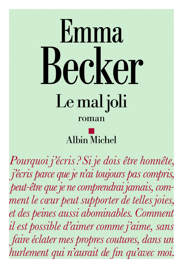 Le Mal joli - Becker Emma - ALBIN MICHEL