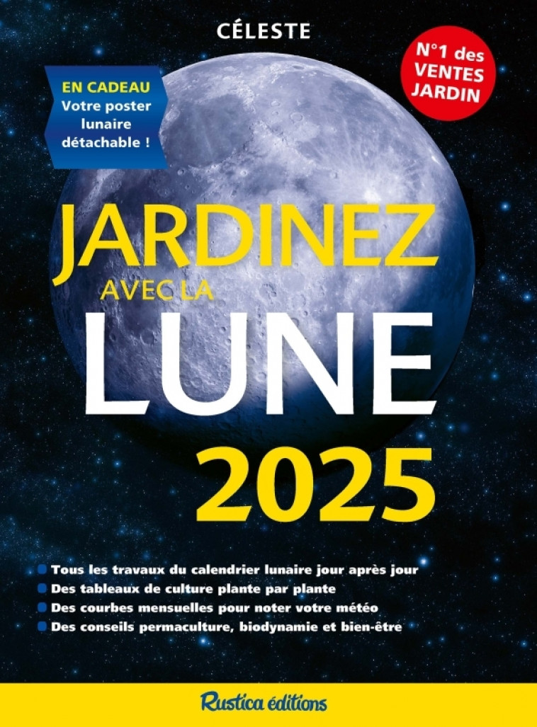 Jardinez avec la lune 2025 - Trédoulat Thérèse - RUSTICA