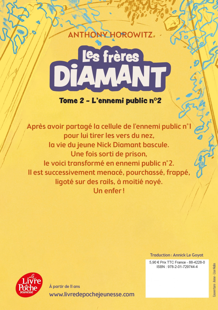 Les frères Diamant - Tome 2 - Horowitz Anthony, Le Goyat Annick - POCHE JEUNESSE