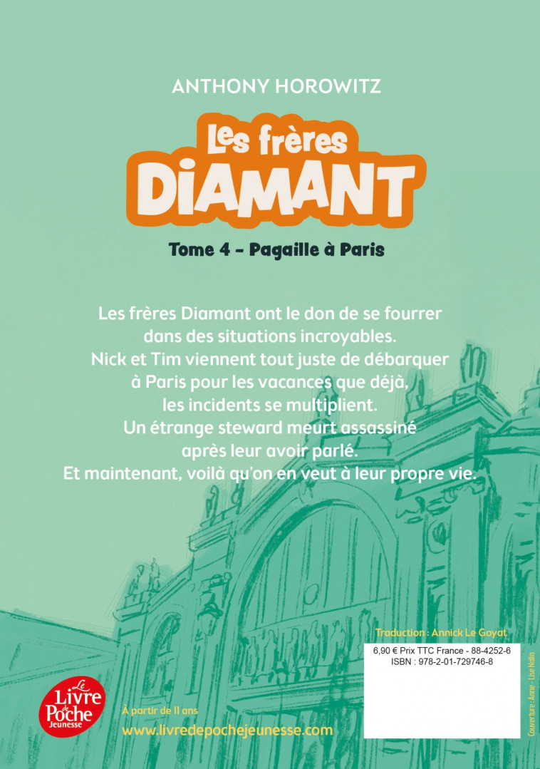 Les frères Diamant - Tome 4 - Horowitz Anthony, Le Goyat Annick - POCHE JEUNESSE