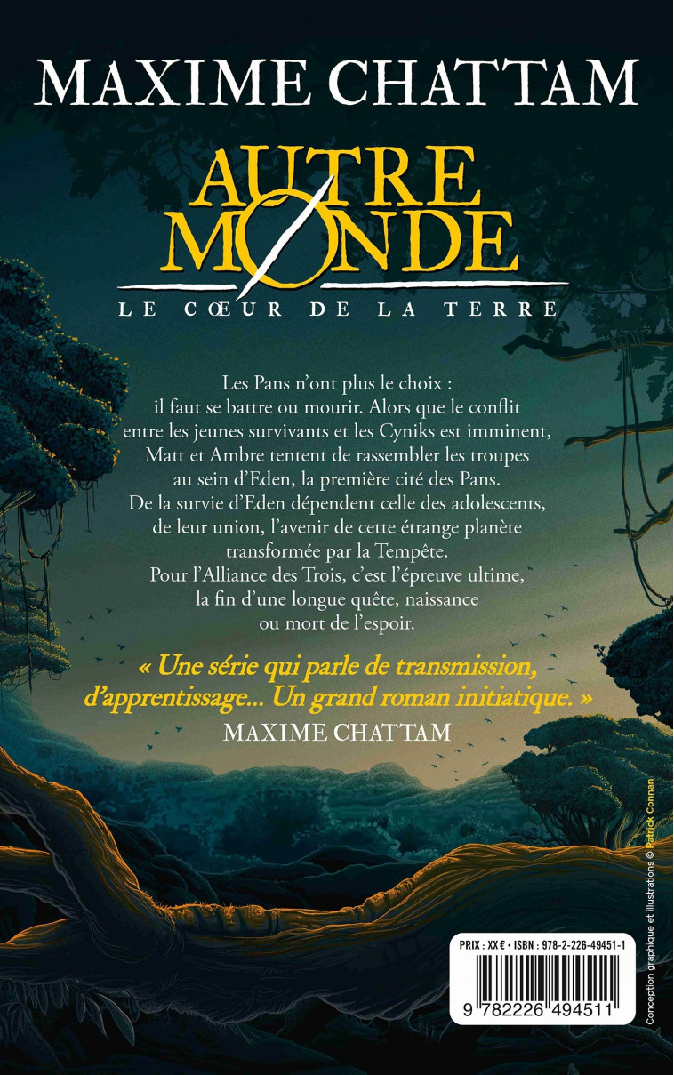 Autre-monde T3 Le Coeur de la Terre (Wiz)(Ed.2024) - Chattam Maxime - ALBIN MICHEL