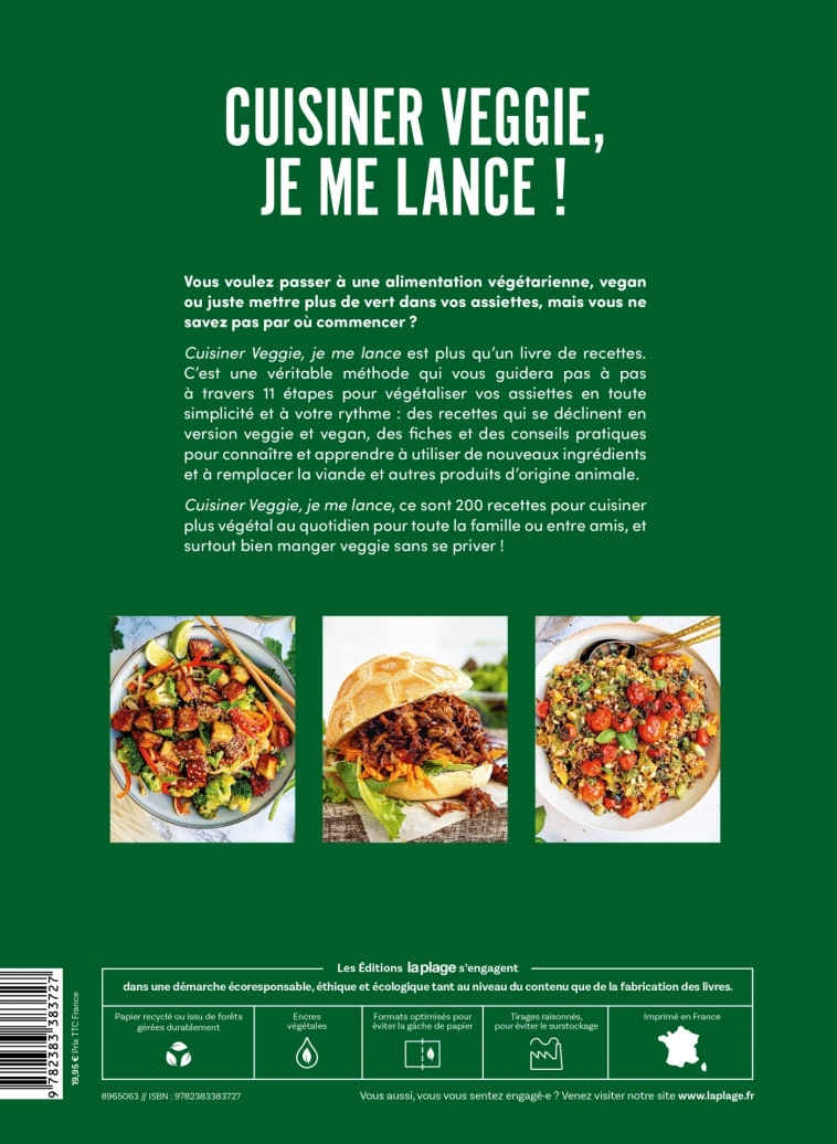 Cuisiner veggie, je me lance ! - Tresch-Medici Stéphanie - LA PLAGE