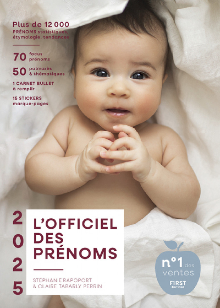 L'officiel des prénoms 2025 - Rapoport Stéphanie, Tabarly Claire - FIRST