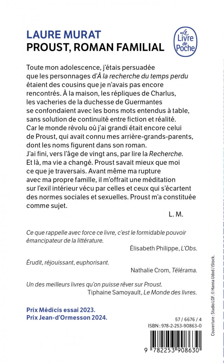 PROUST, ROMAN FAMILIAL - MURAT LAURE - LGF