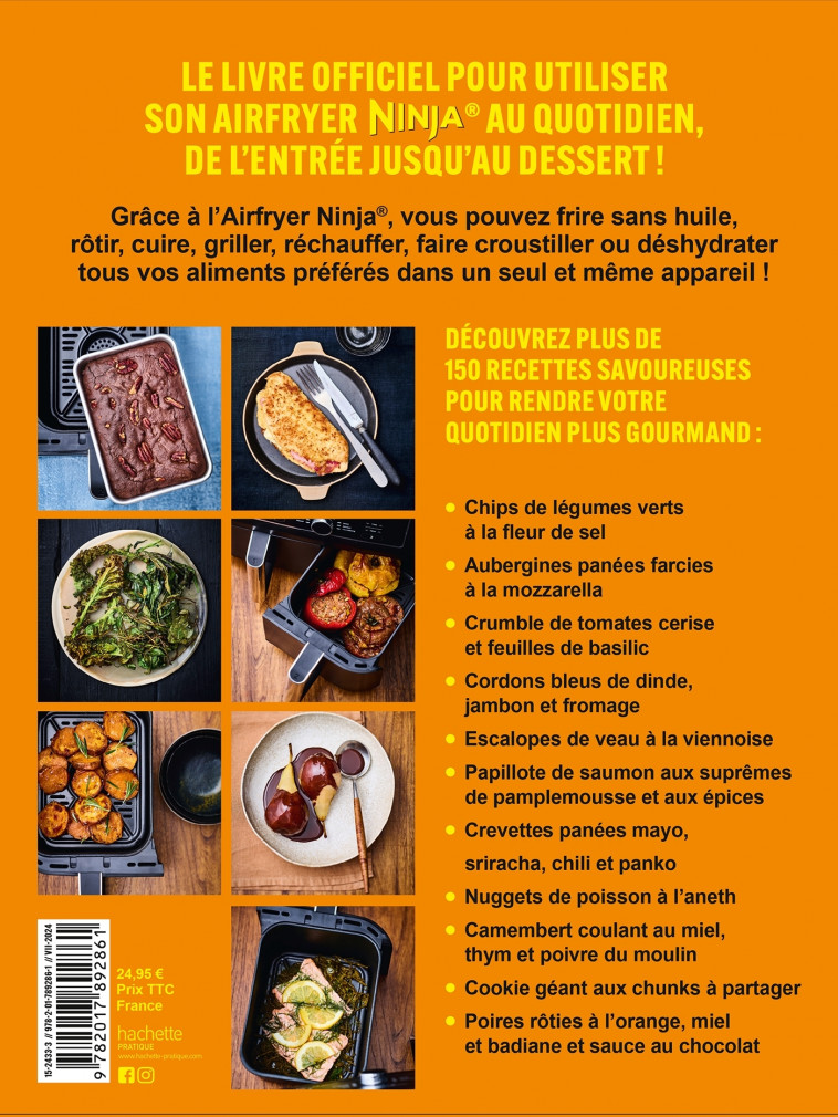 NINJA LE LIVRE OFFICIEL : On peut tout faire au Airfryer ! - Stéphanie Turckheim, Stéphanie De Turckheim - HACHETTE PRAT