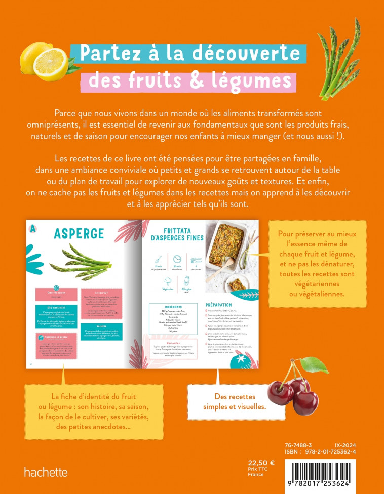 Vos enfants vont aimer les fruits & légumes... (et vous aussi !) - Christelle Courrege - HACHETTE PRAT