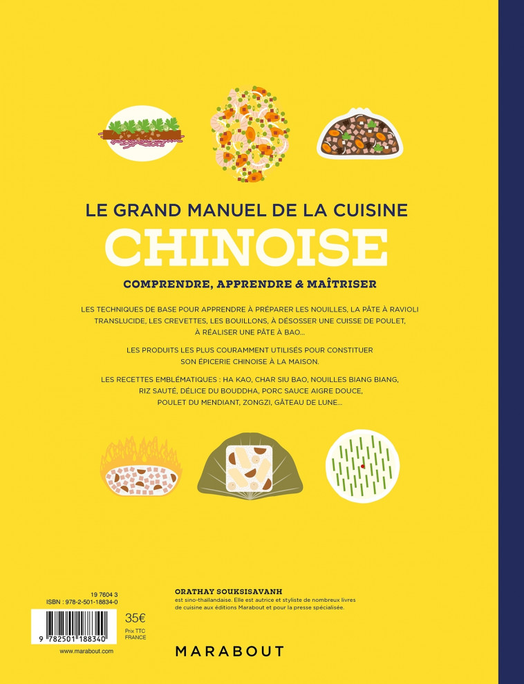 Le grand manuel de la cuisine chinoise - Orathay Souksisavanh, Pierre Javelle, Yannis Varoutsikos - MARABOUT