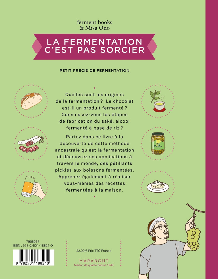 La fermentation c'est pas sorcier - ONO/FERMENT BOOKS - MARABOUT