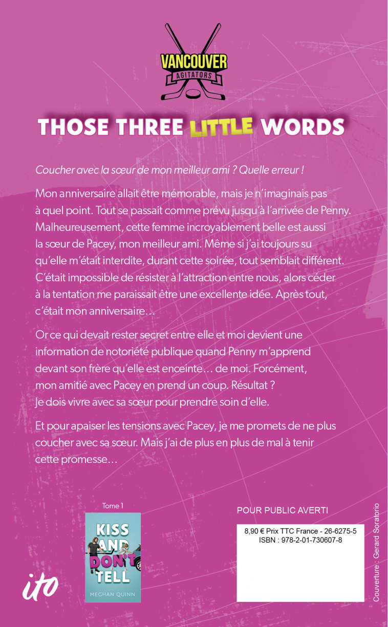 Vancouver Agitators Tome 2 - Those Three Little Words - Meghan Quinn - HACHETTE HLAB