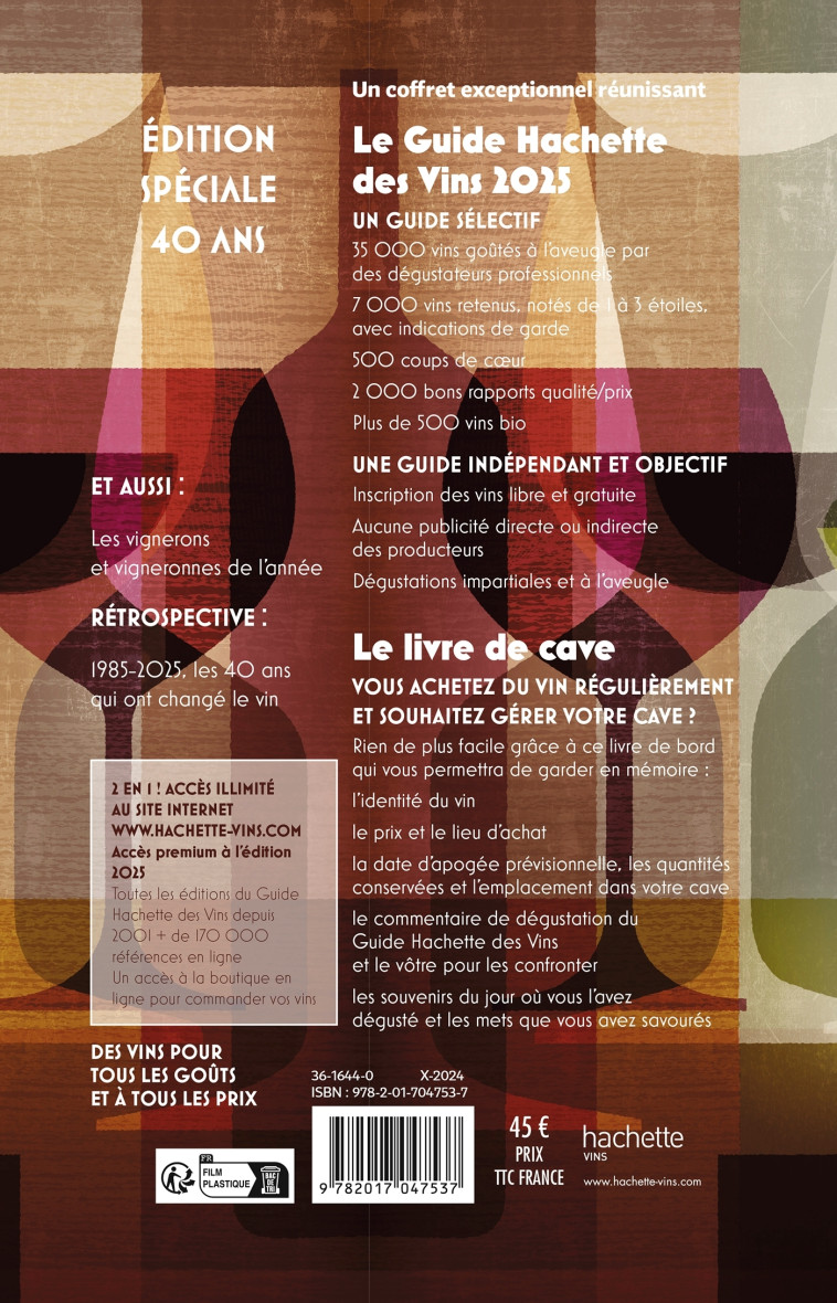 Coffret Guide Hachette des Vins 2025 - COLLECTIF - HACHETTE PRAT