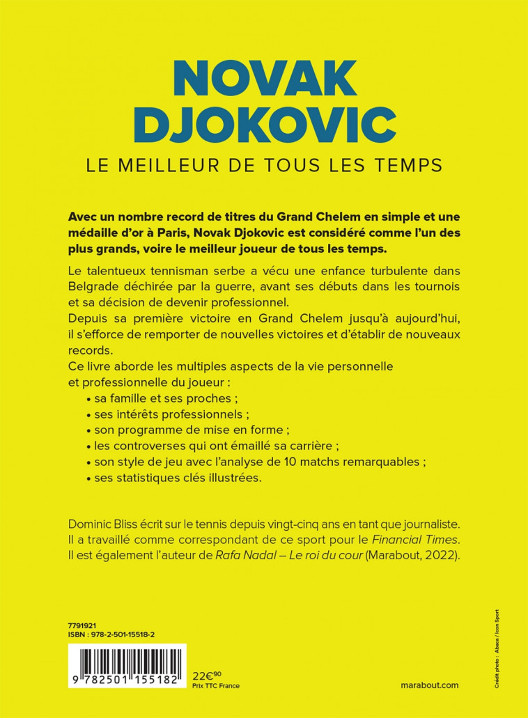 Novak Djokovic - Dominic Bliss - MARABOUT