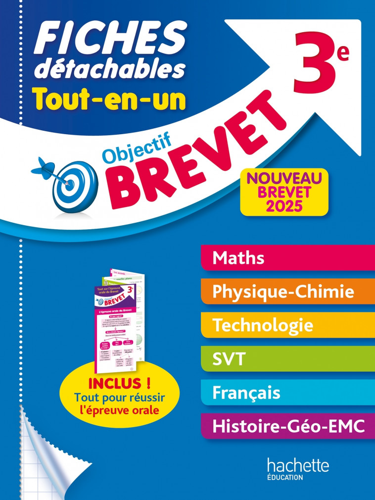 Objectif Brevet - Fiches Tout-en-un 2025 - Nicolas Clamart, Sébastien Dessaint, Malorie Gorillot, Isabelle Lisle, Richard Basnier - HACHETTE EDUC