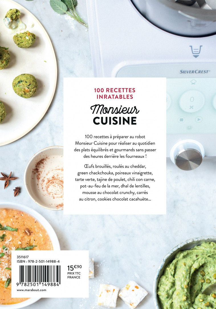 Monsieur Cuisine : 100 recettes inratables pour tous les jours -   - MARABOUT