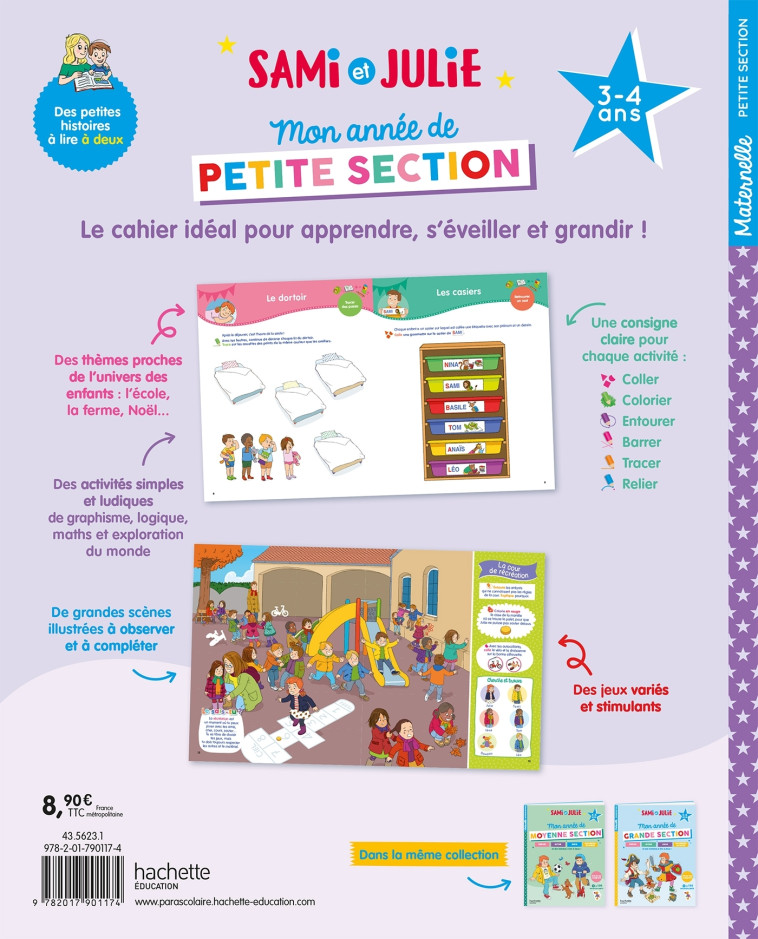 Sami et Julie - Mon année de Petite Section (3-4 ans) - Caroline Marcel - HACHETTE EDUC