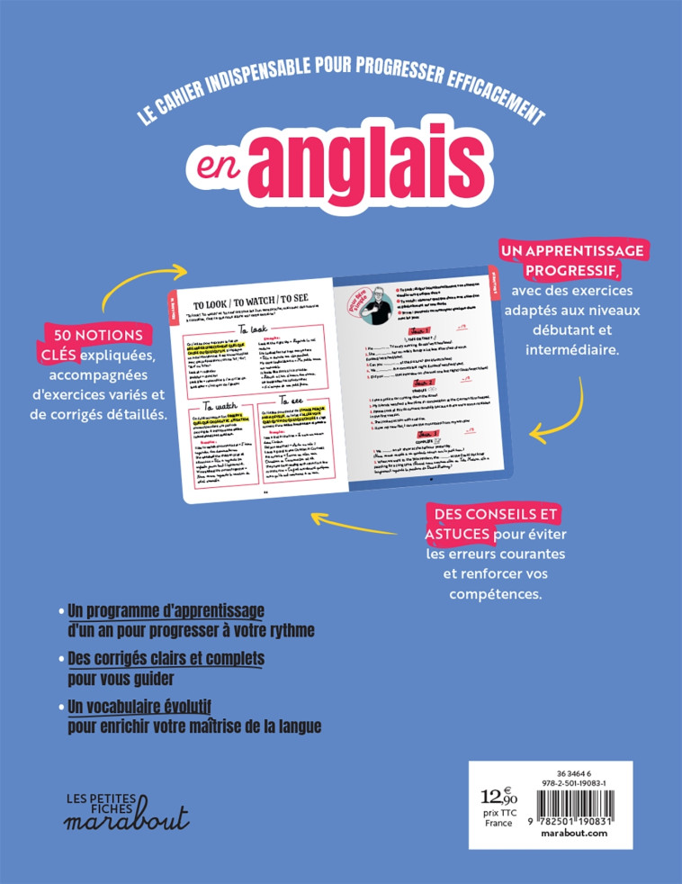 Cahier d'exercices - Anglais - Paul Marzaioli - MARABOUT