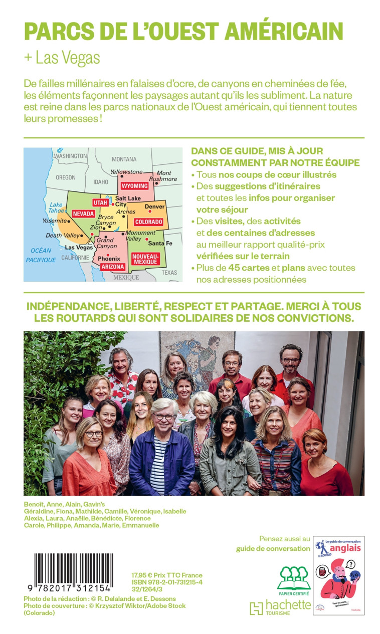 Guide du Routard Parcs de l'Ouest américain 2025/26 -   - HACHETTE TOURI