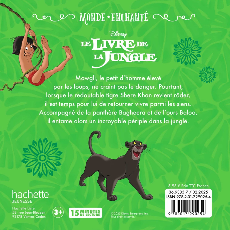 LE LIVRE DE LA JUNGLE - Monde Enchanté -  L'histoire du film - Disney - XXX - DISNEY HACHETTE