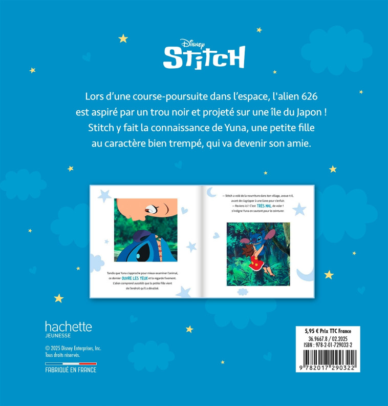 DISNEY - Une histoire de Stitch et au dodo ! - Un drôle d'Alien - XXX - DISNEY HACHETTE