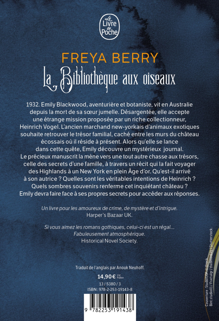 La Bibliothèque aux oiseaux - Freya Berry - LGF