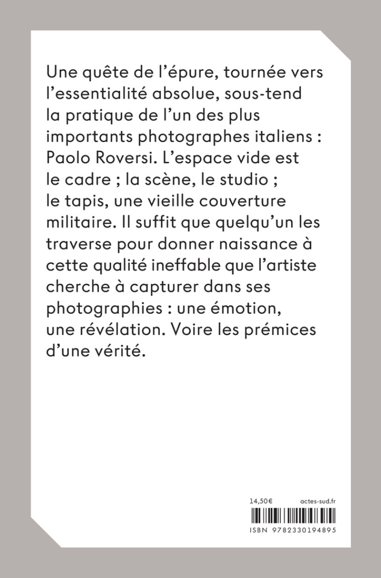 Paolo Roversi - Paolo Roversi - ACTES SUD