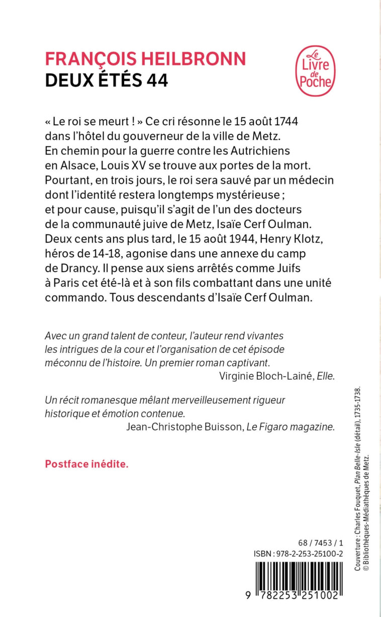 Deux étés 44 - François Heilbronn - LGF